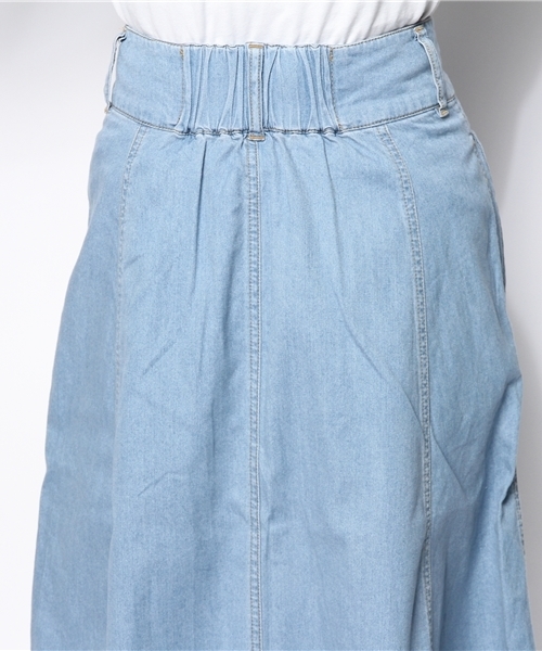 WEGO（ウィゴー）の「WEGO/デニムロングフレアスカート（デニムスカート・レディース・インディゴブルー/ダークインディゴブルー・FREE）」の9枚目の写真