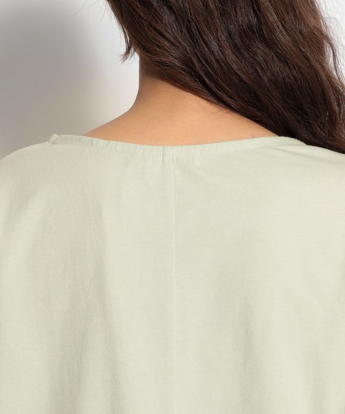 niko and...（ニコアンド）の「コーマＣ裾ノットビッグプルオーバー（Tシャツ/カットソー・レディース・オフホワイト/ライトグリーン/ブラック・MEDIUM/LARGE）」の19枚目の写真