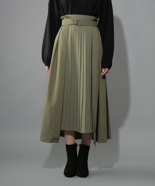 PAGEBOY（ページボーイ）の「【WEB限定】プリーツ切り換えフレアスカート（スカート・レディース・ブラック系その他/ブラック/ホワイト系その他2・FREE）」の11枚目の写真