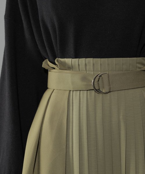 PAGEBOY（ページボーイ）の「【WEB限定】プリーツ切り換えフレアスカート（スカート・レディース・ブラック系その他/ブラック/ホワイト系その他2・FREE）」の14枚目の写真