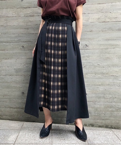 PAGEBOY（ページボーイ）の「【WEB限定】プリーツ切り換えフレアスカート（スカート・レディース・ブラック系その他/ブラック/ホワイト系その他2・FREE）」の15枚目の写真