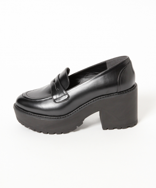 Heather（ヘザー）の「ヒールローファー  847105（ローファー・レディース・ブラック/ブラウン・MEDIUM/LARGE）」の3枚目の写真