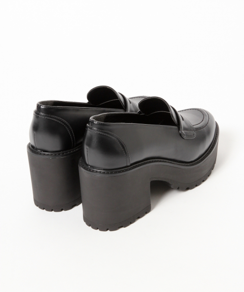 Heather（ヘザー）の「ヒールローファー  847105（ローファー・レディース・ブラック/ブラウン・MEDIUM/LARGE）」の4枚目の写真