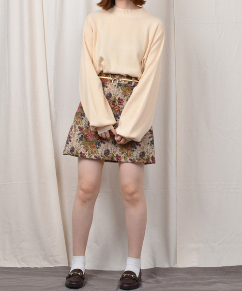 PairPair（ペアペア）の「ハイネック袖ボリュームニットプルオーバー（ニット/セーター・レディース・ブラック/ライトグリーン/アイボリー/モカ/ラベンダー・FREE）」の11枚目の写真