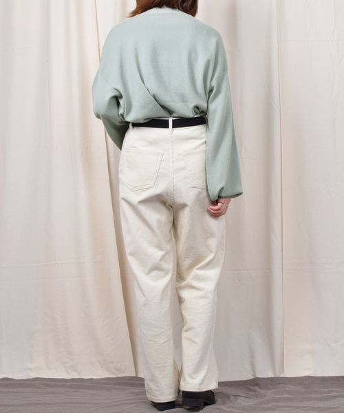 PairPair（ペアペア）の「ハイネック袖ボリュームニットプルオーバー（ニット/セーター・レディース・ブラック/ライトグリーン/アイボリー/モカ/ラベンダー・FREE）」の19枚目の写真