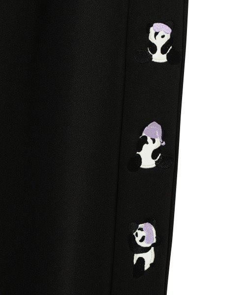 Candy Stripper（キャンディストリッパー）の「SUYA SUYA PANDA JERSEY パンツ（その他パンツ・レディース・ブラック/ベージュ/パープル・2）」の4枚目の写真