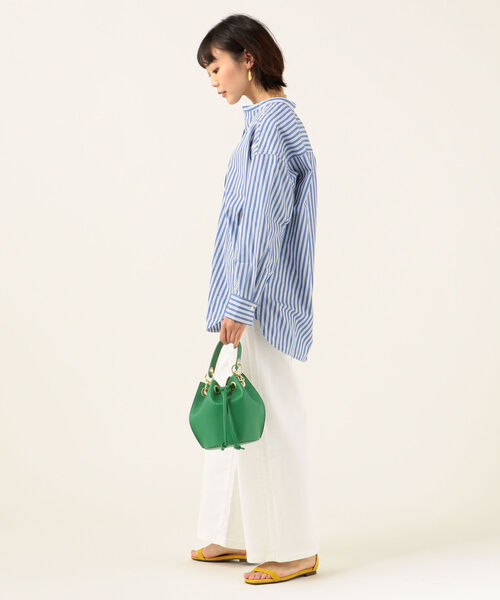 MARCO BIANCHINI（マルコビアンチーニ）の「MARCO BIANCHINI:巾着2WAYバッグ（ハンドバッグ・レディース・ブラック/ベージュ/グリーン/ブルー・ONE SIZE）」の14枚目の写真