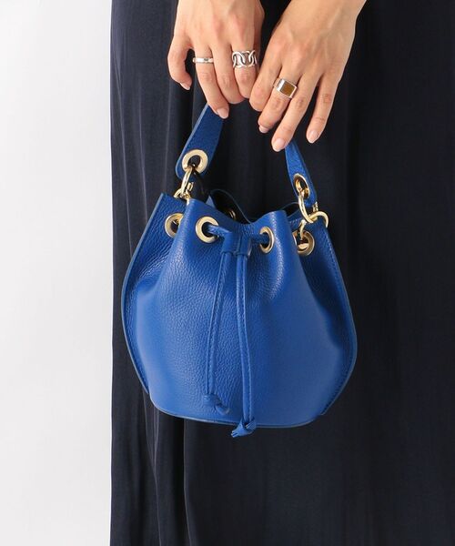 MARCO BIANCHINI（マルコビアンチーニ）の「MARCO BIANCHINI:巾着2WAYバッグ（ハンドバッグ・レディース・ブラック/ベージュ/グリーン/ブルー・ONE SIZE）」の15枚目の写真