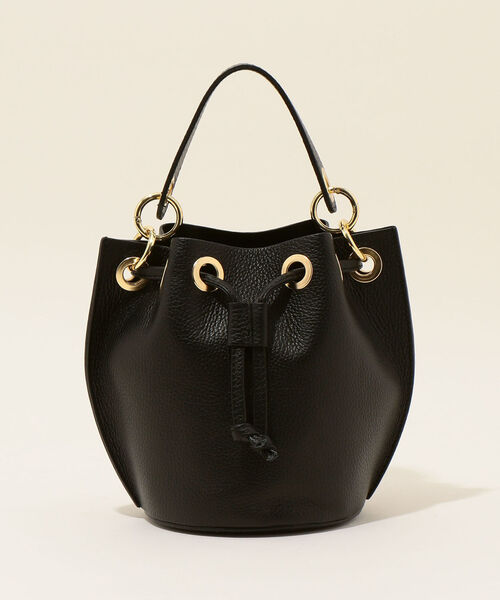 MARCO BIANCHINI（マルコビアンチーニ）の「MARCO BIANCHINI:巾着2WAYバッグ（ハンドバッグ・レディース・ブラック/ベージュ/グリーン/ブルー・ONE SIZE）」の16枚目の写真