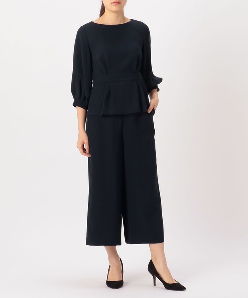 Tiara（ティアラ）の「ヘリオスペプラムトップス（シャツ/ブラウス・レディース・アイボリー/ネイビー/セージグリーン・FREE）」の11枚目の写真