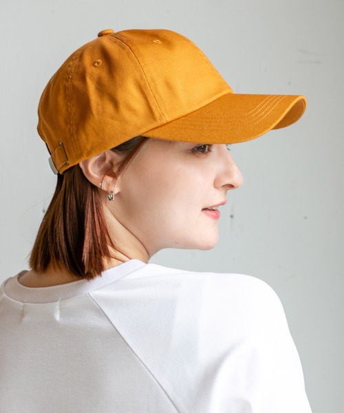 14+（イチヨンプラス）の「無地ツイルキャップ UV メンズ（キャップ・メンズ・ホワイト/ブラック/ベージュ/ネイビー/ピンク/グリーン/ワインレッド/モカ/ライトブラウン/チャコールグレー/カーキ/アイボリー/ライトピンク/グレイッシュブルー/テラコッタ/グレー/イエロー/ライトグリーン・MEDIUM/LARGE/X-LARGE/SMALL）」の9枚目の写真