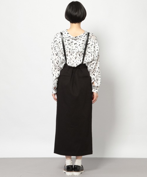 PAGEBOY（ページボーイ）の「サスツキマキシナロースカート（スカート・レディース・ブラック/カーキ/グレイッシュベージュ・SMALL/MEDIUM）」の9枚目の写真