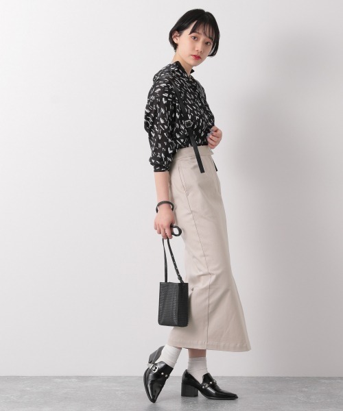 PAGEBOY（ページボーイ）の「サスツキマキシナロースカート（スカート・レディース・ブラック/カーキ/グレイッシュベージュ・SMALL/MEDIUM）」の16枚目の写真