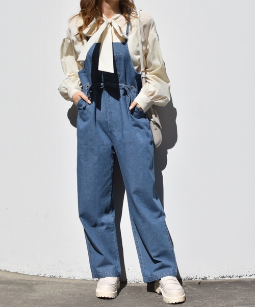 PairPair（ペアペア）の「無地＆チェック柄ボウタイブラウス（シャツ/ブラウス・レディース・ベージュ/オフホワイト/ホワイト系その他/ライトベージュ・FREE）」の11枚目の写真