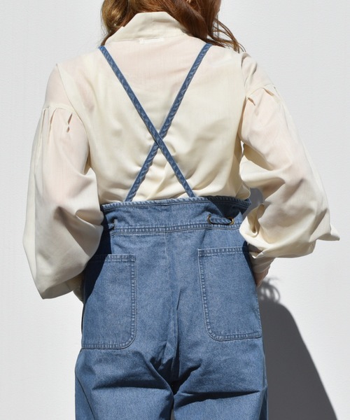 PairPair（ペアペア）の「無地＆チェック柄ボウタイブラウス（シャツ/ブラウス・レディース・ベージュ/オフホワイト/ホワイト系その他/ライトベージュ・FREE）」の14枚目の写真