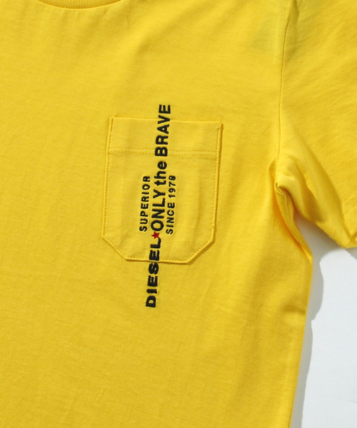DIESEL（ディーゼル）の「DIESEL（ディーゼル）Kids & Junior 半袖ポケットTシャツカットソー（Tシャツ/カットソー・キッズ・ホワイト/イエロー/ブラック/ネイビー/グリーン/ブルー・12Y/4Y/8Y/6Y/14Y/16Y/10Y）」の9枚目の写真