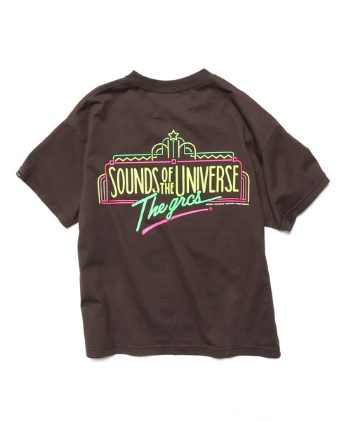GROOVY COLORS（グルービーカラーズ）の「GROOVY COLORS/グルービーカラーズ THE GRCS NEON LOGO BIG TEE ビッグシルエット半袖Tシャツ（Tシャツ/カットソー・キッズ・ホワイト/ブラック/ブラウン・140/130）」の3枚目の写真