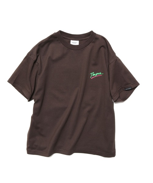 GROOVY COLORS（グルービーカラーズ）の「GROOVY COLORS/グルービーカラーズ THE GRCS NEON LOGO BIG TEE ビッグシルエット半袖Tシャツ（Tシャツ/カットソー・キッズ・ホワイト/ブラック/ブラウン・140/130）」の4枚目の写真