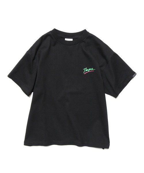 GROOVY COLORS（グルービーカラーズ）の「GROOVY COLORS/グルービーカラーズ THE GRCS NEON LOGO BIG TEE ビッグシルエット半袖Tシャツ（Tシャツ/カットソー・キッズ・ホワイト/ブラック/ブラウン・140/130）」の5枚目の写真