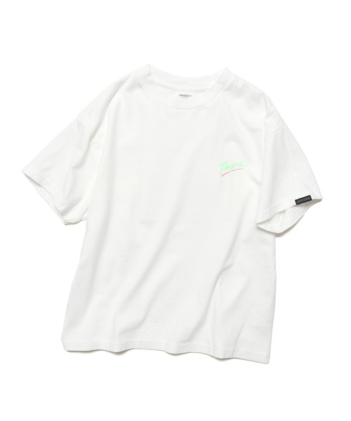 GROOVY COLORS（グルービーカラーズ）の「GROOVY COLORS/グルービーカラーズ THE GRCS NEON LOGO BIG TEE ビッグシルエット半袖Tシャツ（Tシャツ/カットソー・キッズ・ホワイト/ブラック/ブラウン・140/130）」の20枚目の写真