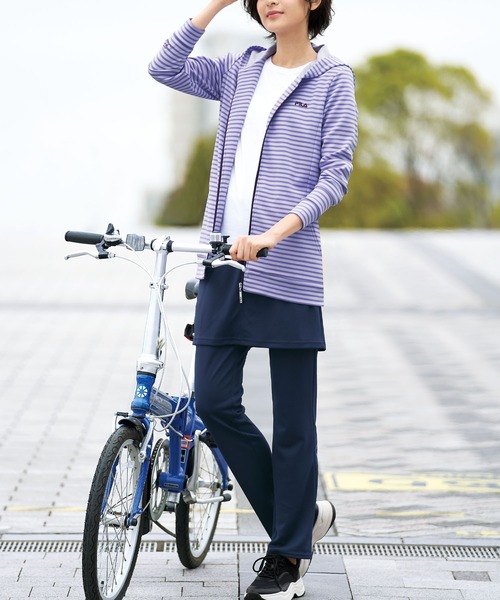 FILA(フィラ)の「FILA ボーダージャケット(パーカー・レディース・ブラック/パープル/マスタード・MEDIUM/LARGE/X-LARGE/XX-LARGE/XXX-LARGE/XXXX-LARGE)」の6枚目の写真