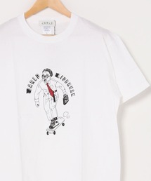 【JARLD×LID BREAK】ダブルネーム リド・ブレイクコラボ イラスト 半袖Tシャツ