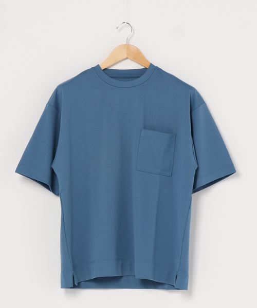 WEGO（ウィゴー）の「WEGO/ポンチドロップショルダービッグシルエット5分袖Tシャツ（Tシャツ/カットソー・メンズ・ブルー系その他/ホワイト/ブラック/ピンク・MEDIUM/LARGE）」の20枚目の写真