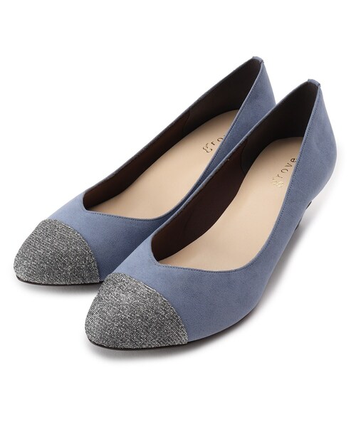 grove（グローブ）の「【22.0～25.0まで】やわここちVカットパンプス(5cm)（パンプス・レディース・ブラック系3/ベージュ系その他6/ブラウン系その他2/ボルドー/ブルー系9/ブラック系4/ブラック系7/ブラック・45/35/30/20/50/25/40）」の8枚目の写真