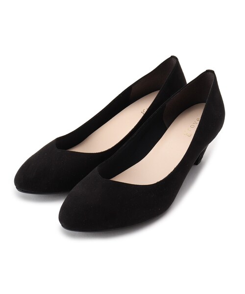 grove（グローブ）の「【22.0～25.0まで】やわここちVカットパンプス(5cm)（パンプス・レディース・ブラック系3/ベージュ系その他6/ブラウン系その他2/ボルドー/ブルー系9/ブラック系4/ブラック系7/ブラック・45/35/30/20/50/25/40）」の2枚目の写真