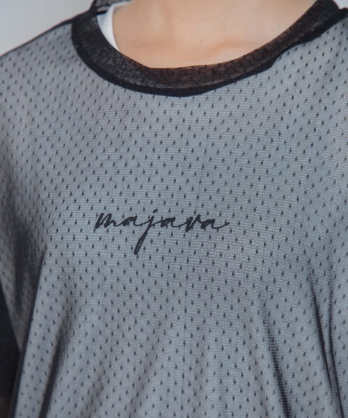 Mysa&Liina（ミーサリーナ）の「ドットチュールトップスSET（Tシャツ/カットソー・レディース・ブラック/オフホワイト/カーキ・M）」の14枚目の写真