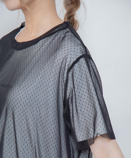 Mysa&Liina（ミーサリーナ）の「ドットチュールトップスSET（Tシャツ/カットソー・レディース・ブラック/オフホワイト/カーキ・M）」の17枚目の写真