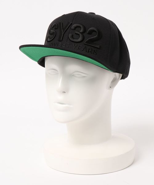 SY32 by SWEET YEARS（エスワイサーティトゥバイスィートイヤーズ）の「/SY32 by SWEET YEARS/3D LOGO SNAPBACK CAP（キャップ・メンズ・ブラック/ネイビー/グレー/ブラック系その他・FREE）」の9枚目の写真