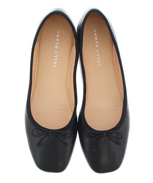 JELLY BEANS（ジェリービーンズ）の「スクエアトゥソフトバレエ(115-29472)JELLY BEANS(ジェリービーンズ)（バレエシューズ・レディース・ゼブラ/グレイッシュベージュ/パイソン/ブラック・23/24/22.5/24.5/23.5）」の9枚目の写真