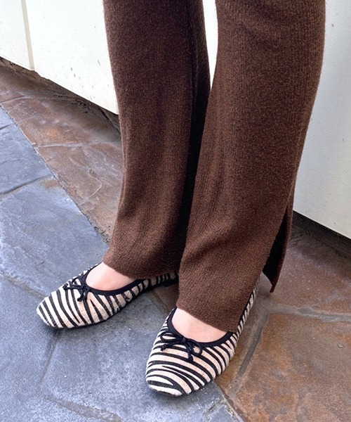 JELLY BEANS（ジェリービーンズ）の「スクエアトゥソフトバレエ(115-29472)JELLY BEANS(ジェリービーンズ)（バレエシューズ・レディース・ゼブラ/グレイッシュベージュ/パイソン/ブラック・23/24/22.5/24.5/23.5）」の17枚目の写真