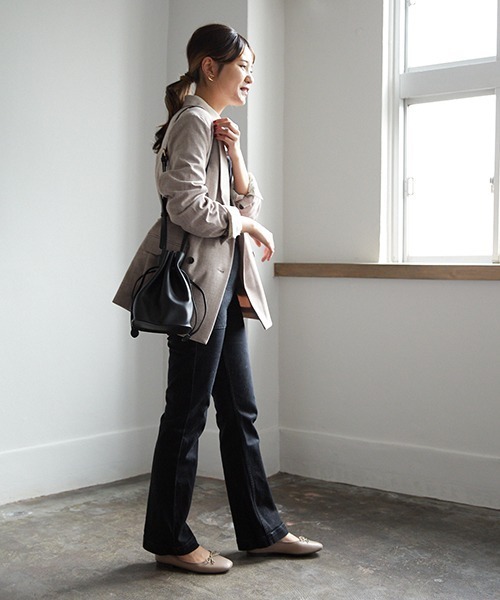 JELLY BEANS（ジェリービーンズ）の「スクエアトゥソフトバレエ(115-29472)JELLY BEANS(ジェリービーンズ)（バレエシューズ・レディース・ゼブラ/グレイッシュベージュ/パイソン/ブラック・23/24/22.5/24.5/23.5）」の21枚目の写真