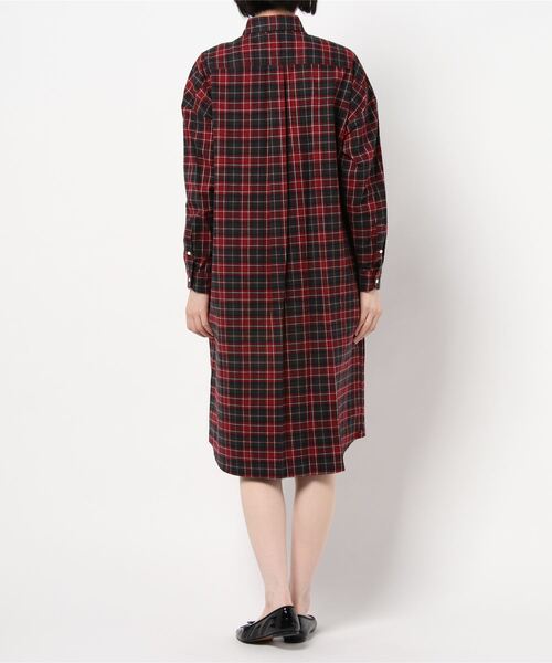 Gymphlex ワンピース ジムフレックス ビエラ起毛チェックワンピース ワンピース Gymphlex ジムフレックス のファッション