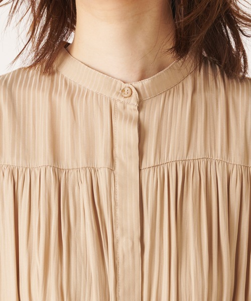 natural couture（ナチュラルクチュール）の「シアーストライプティアードワンピース（ワンピース・レディース・ブラック/ベージュ/グリーン/レンガ・FREE）」の22枚目の写真