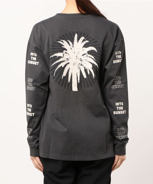 BILLABONG（ビラボン）の「BILLABONG/ビラボン  バックプリントロンＴ  BA014-053（Tシャツ/カットソー・レディース・ブラック/グリーン・M/L）」の4枚目の写真