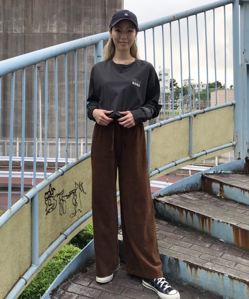 BILLABONG（ビラボン）の「BILLABONG/ビラボン  バックプリントロンＴ  BA014-053（Tシャツ/カットソー・レディース・ブラック/グリーン・M/L）」の9枚目の写真