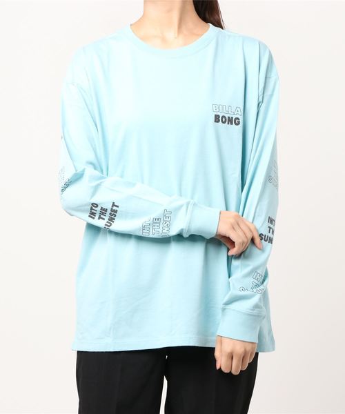 BILLABONG（ビラボン）の「BILLABONG/ビラボン  バックプリントロンＴ  BA014-053（Tシャツ/カットソー・レディース・ブラック/グリーン・M/L）」の19枚目の写真