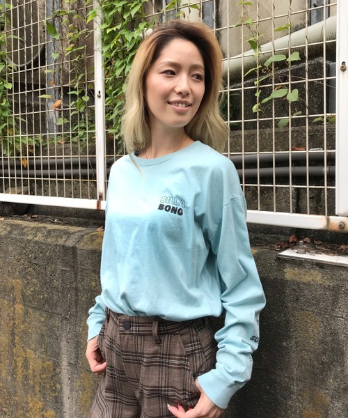 BILLABONG（ビラボン）の「BILLABONG/ビラボン  バックプリントロンＴ  BA014-053（Tシャツ/カットソー・レディース・ブラック/グリーン・M/L）」の12枚目の写真