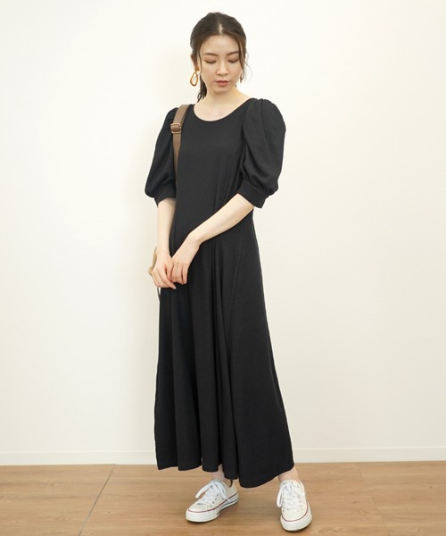 archives(アルシーヴ)の「カットジャガードワンピース(ワンピース・レディース・ブラック/オレンジ/ベージュ/ブラウン・MEDIUM)」の19枚目の写真