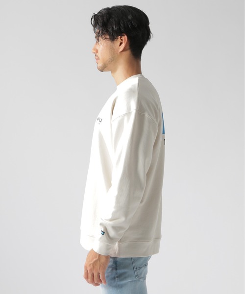 KAVU(カブー)の「【KAVU(カブー)】別注スウェットクルー(スウェット・メンズ・アイボリー/ライトブラウン/オリーブ・LARGE/MEDIUM)」の13枚目の写真