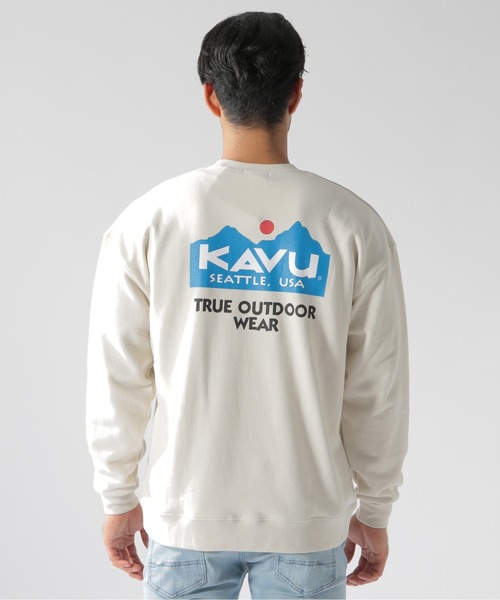 KAVU(カブー)の「【KAVU(カブー)】別注スウェットクルー(スウェット・メンズ・アイボリー/ライトブラウン/オリーブ・LARGE/MEDIUM)」の14枚目の写真