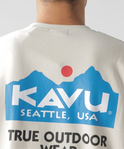 KAVU(カブー)の「【KAVU(カブー)】別注スウェットクルー(スウェット・メンズ・アイボリー/ライトブラウン/オリーブ・LARGE/MEDIUM)」の15枚目の写真