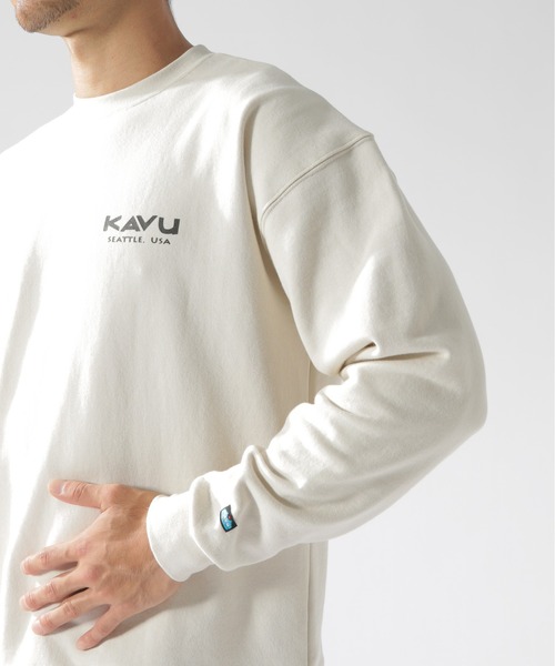 KAVU(カブー)の「【KAVU(カブー)】別注スウェットクルー(スウェット・メンズ・アイボリー/ライトブラウン/オリーブ・LARGE/MEDIUM)」の19枚目の写真