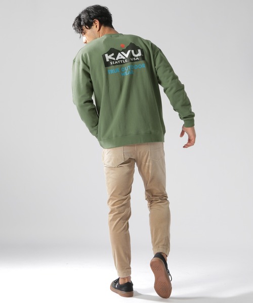 KAVU(カブー)の「【KAVU(カブー)】別注スウェットクルー(スウェット・メンズ・アイボリー/ライトブラウン/オリーブ・LARGE/MEDIUM)」の11枚目の写真