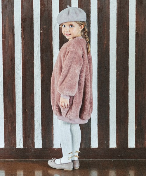 BRANSHES（ブランシェス）の「バックリボン付きタイツ（タイツ/ストッキング・キッズ・ブラック/アイボリー・85cm/75cm/95cm/105cm/120cm/135cm）」の8枚目の写真