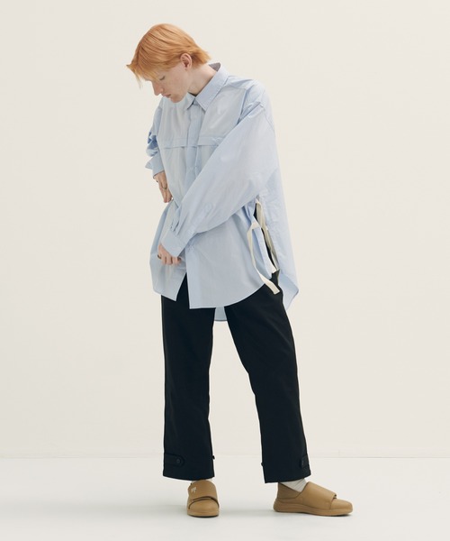 AIMNAIM（エイムネイム）の「TWELVE TAPES L/S SHIRTS（シャツ/ブラウス・メンズ・ライトグレー/サックスブルー/その他1・MEDIUM/LARGE）」の4枚目の写真