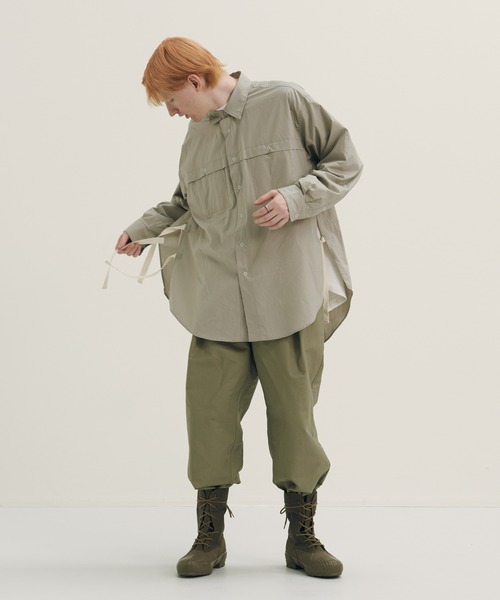 AIMNAIM（エイムネイム）の「TWELVE TAPES L/S SHIRTS（シャツ/ブラウス・メンズ・ライトグレー/サックスブルー/その他1・MEDIUM/LARGE）」の6枚目の写真